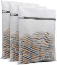 Muchfun 3pcs Sac à linge en mailles durables pour les délicates Muchfun 3pcs Sac à linge en mailles durables pour les délicates