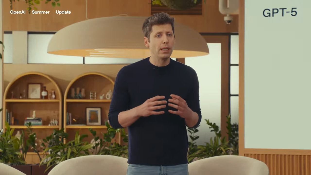 Altman GPT-5 Gros plan