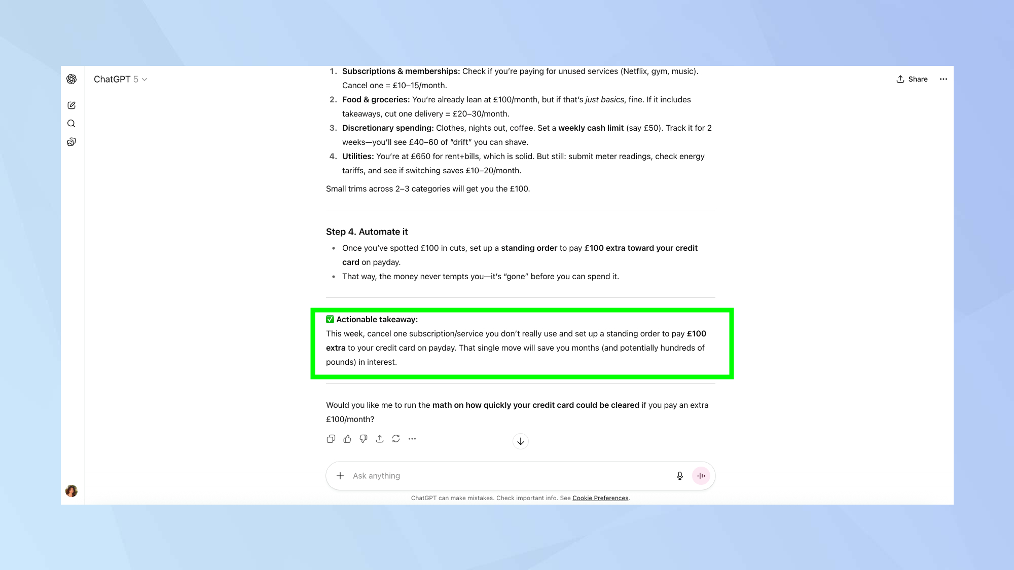 Chatgpt Expert invite à retenir exploitable