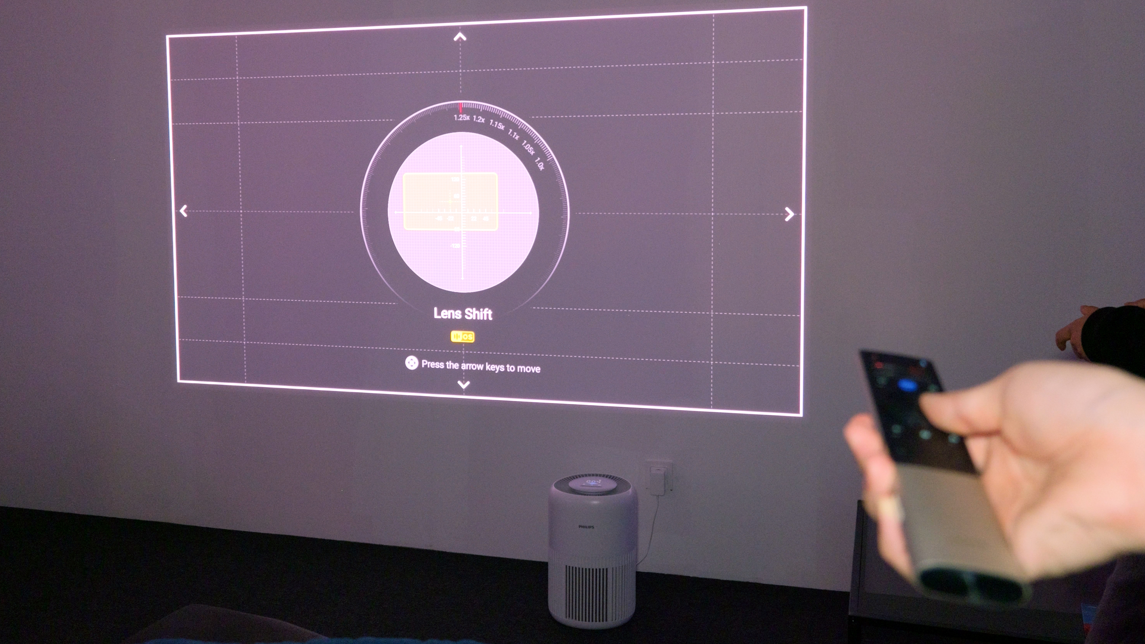 Xgimi Horizon 20 - Shift de l'objectif