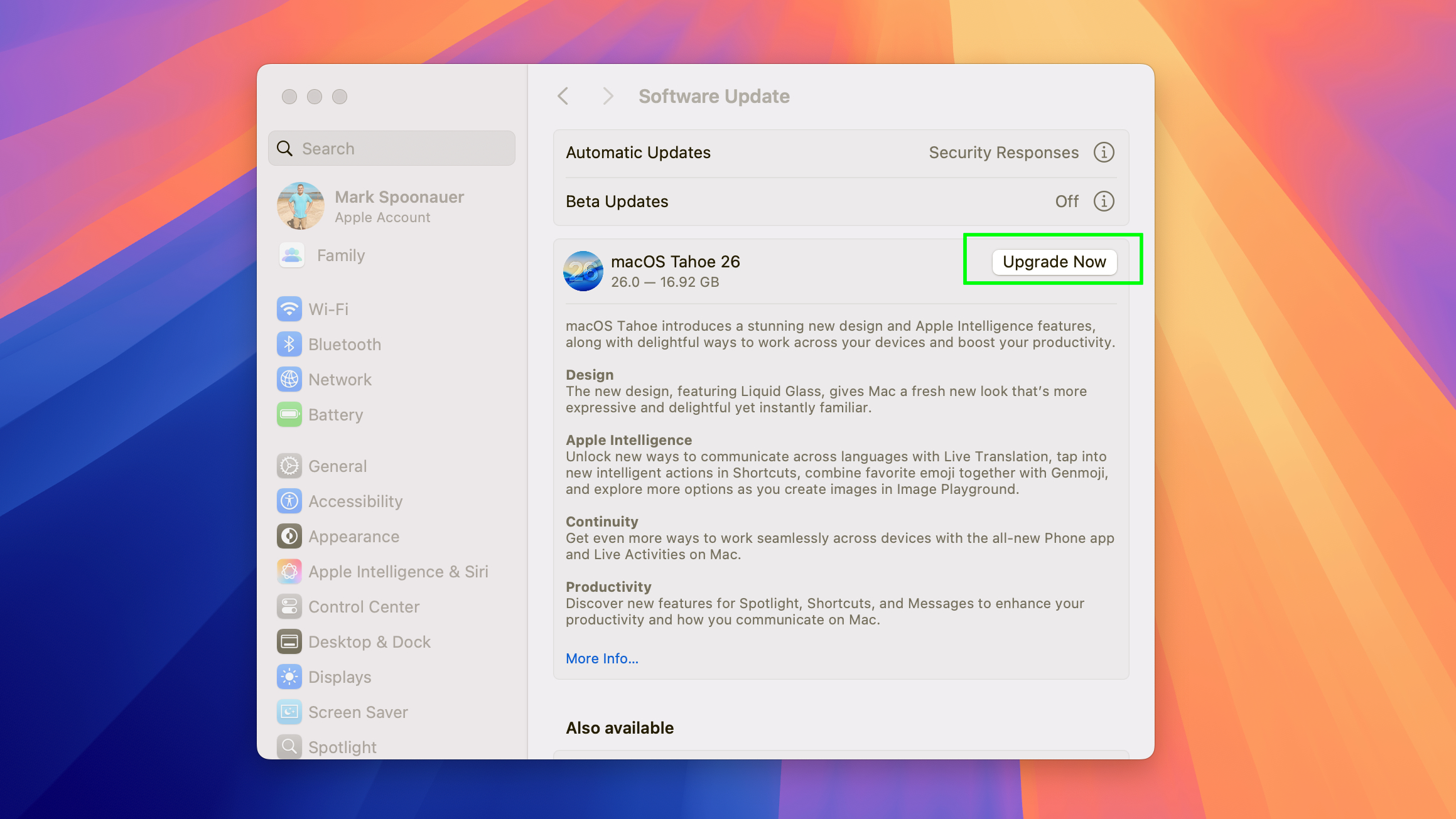 Comment télécharger macOS Tahoe