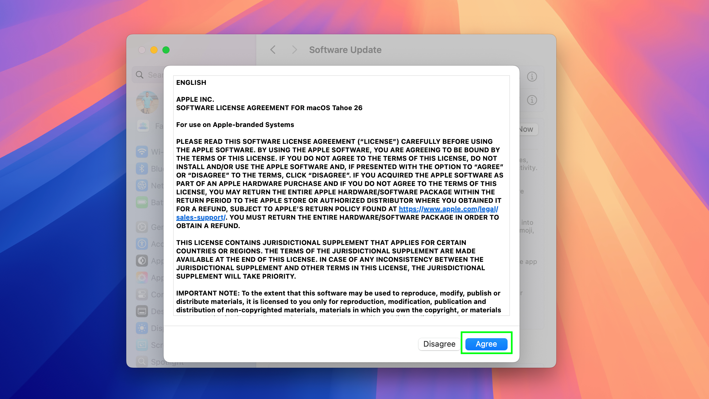 Comment télécharger macOS Tahoe étape 3