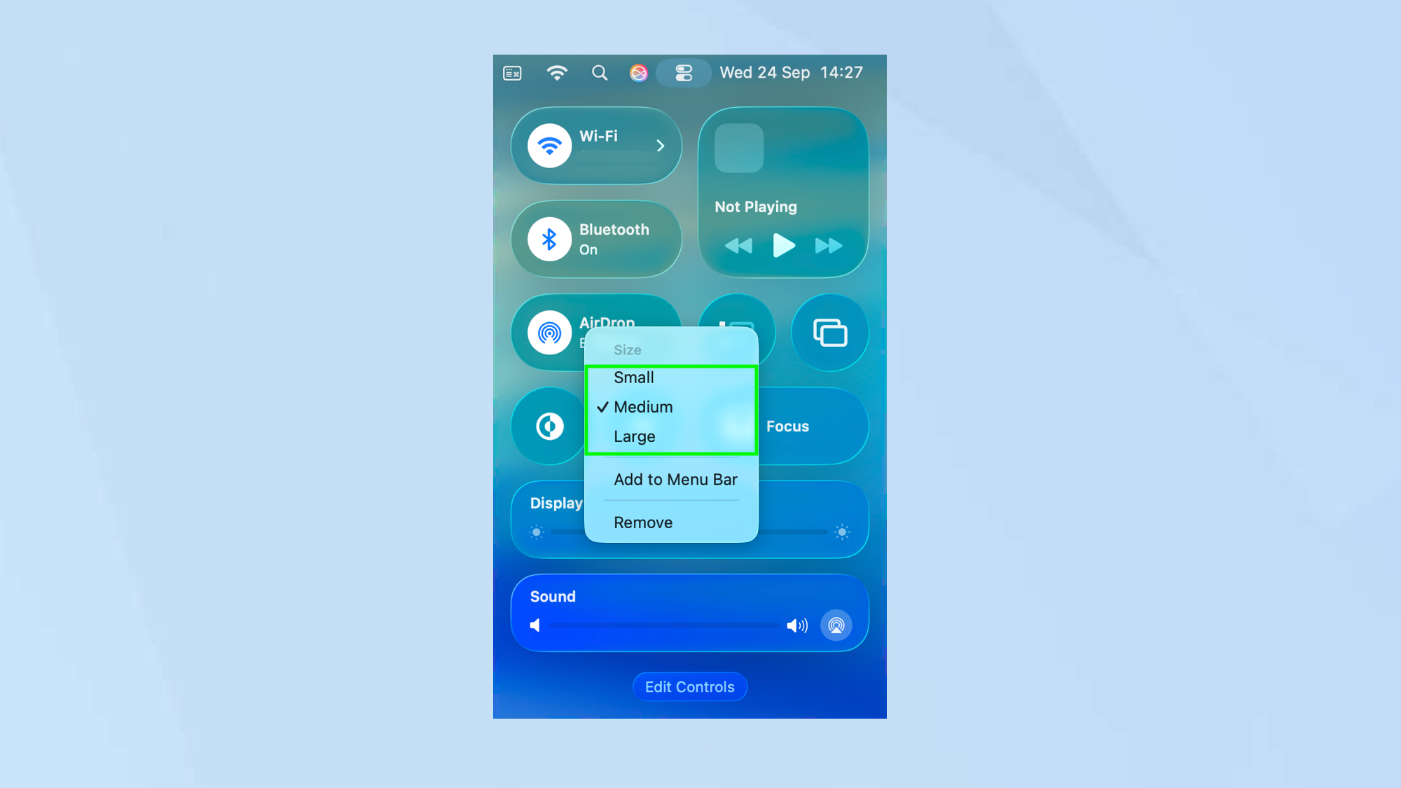 Comment personnaliser le centre de contrôle dans MacOS Tahoe