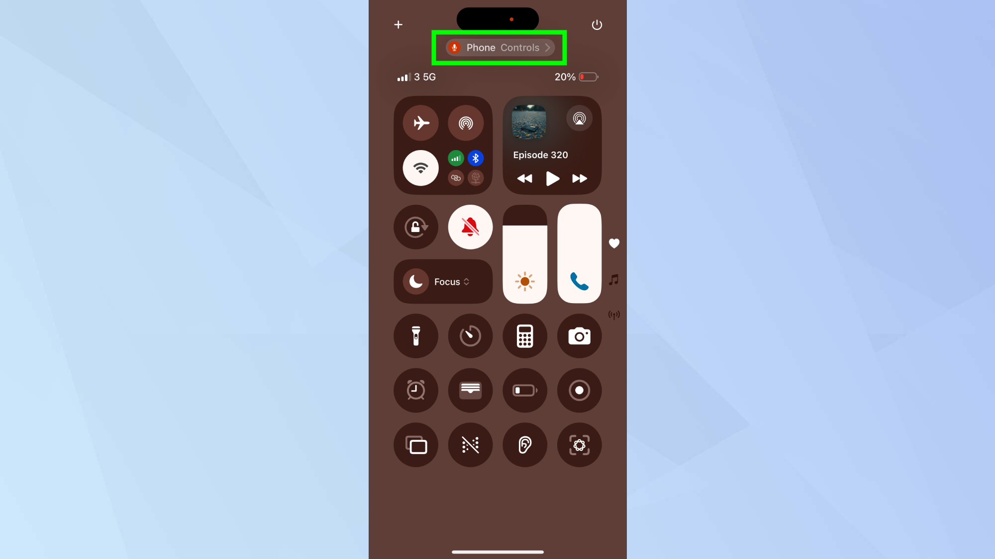 Contrôles de téléphone iPhone
