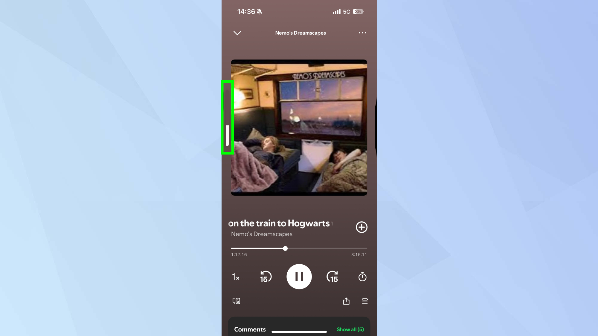 barre de volume iPhone