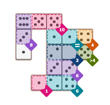 NYT Pips - Solution moyenne du 8 novembre