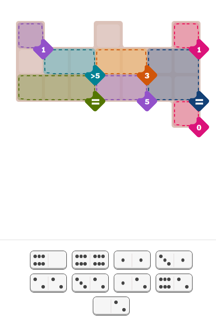 NYT Pips - Puzzle difficile du 8 novembre
