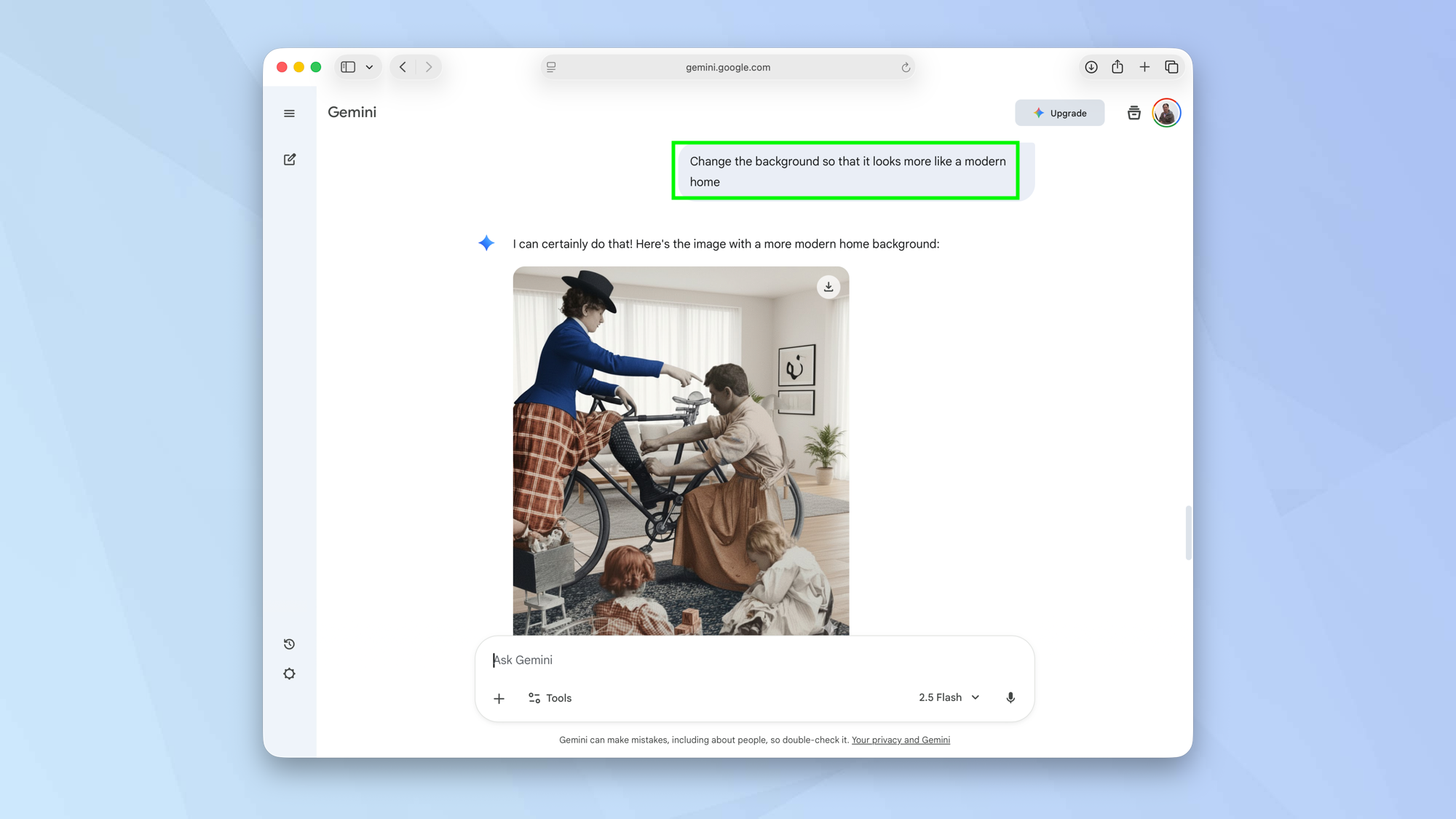 Comment utiliser Gemini pour améliorer d'anciennes photos de famille