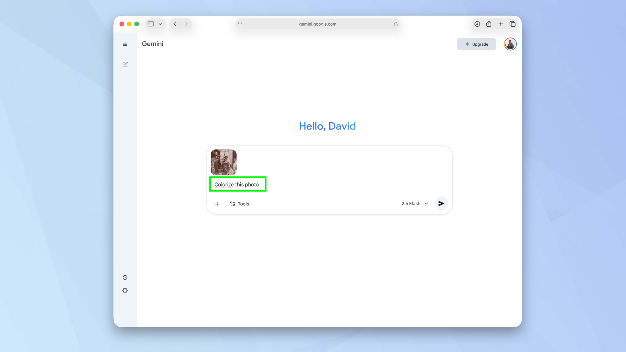 Comment utiliser Gemini pour améliorer d'anciennes photos de famille
