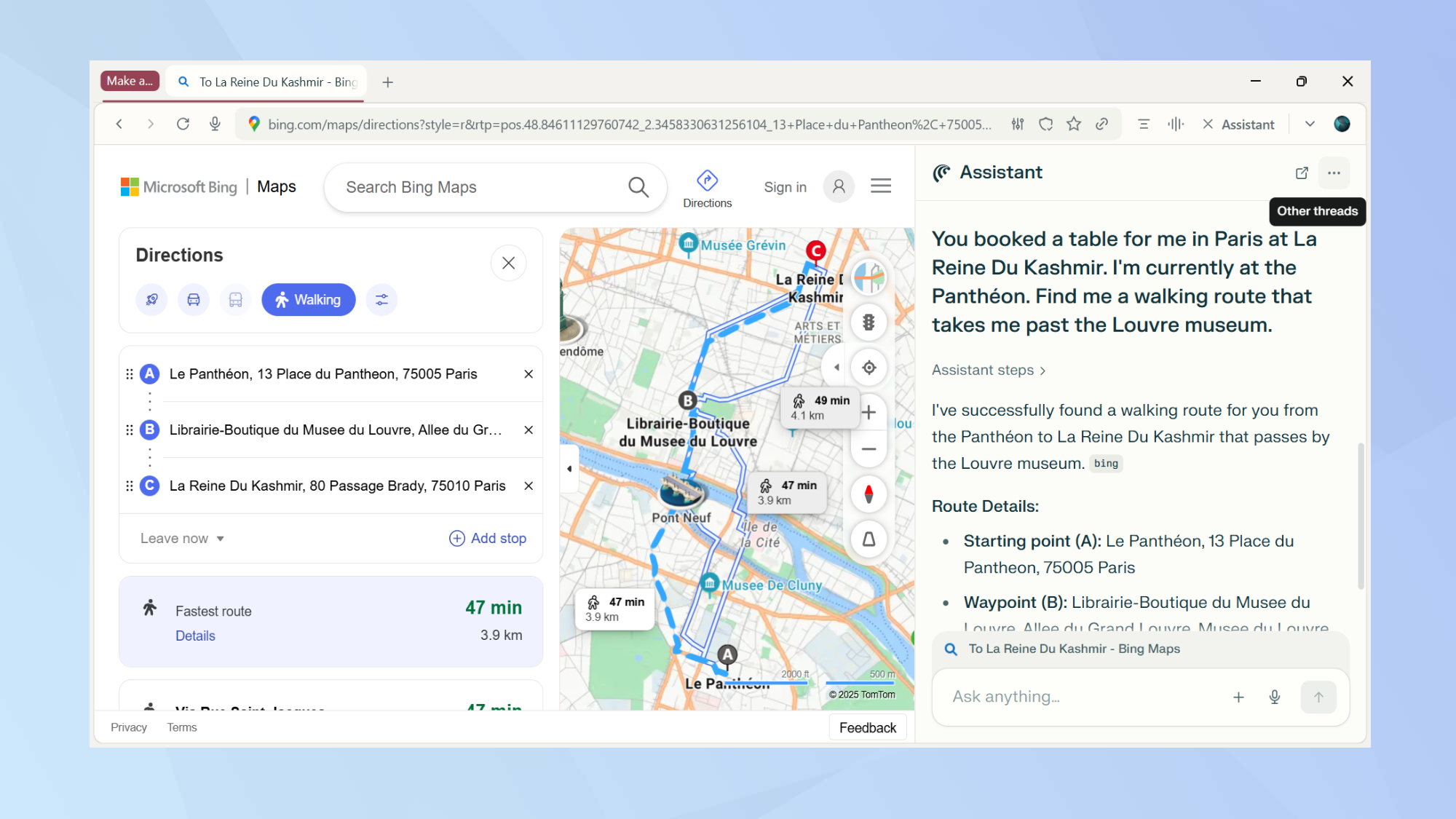 Utilisez Comet pour planifier votre voyage