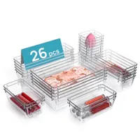 Walmart Vtopmart 26 bacs de rangement empilables en plastique transparent Walmart Vtopmart 26 bacs de rangement empilables en plastique transparent