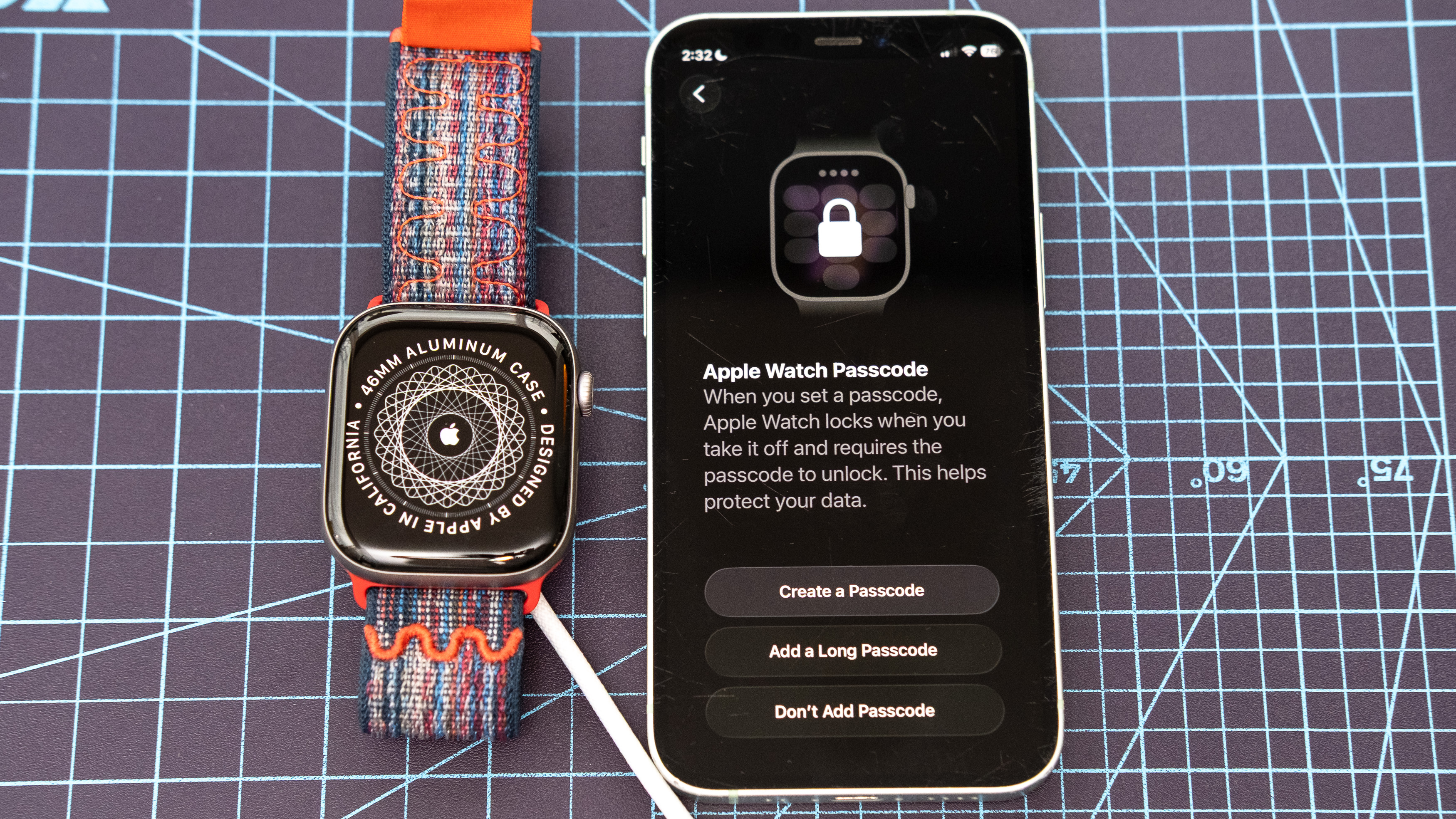 Gros plan de l'Apple Watch Series 11 montrant le processus de configuration et de couplage