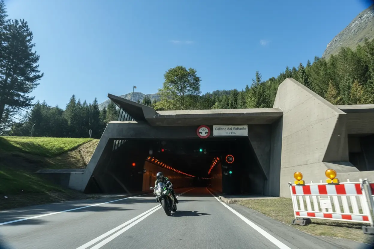 47 véhicules doublés dans le tunnel du Gothard : pourquoi ce motard britannique vient de se voir interdire de conduire à vie image-33575