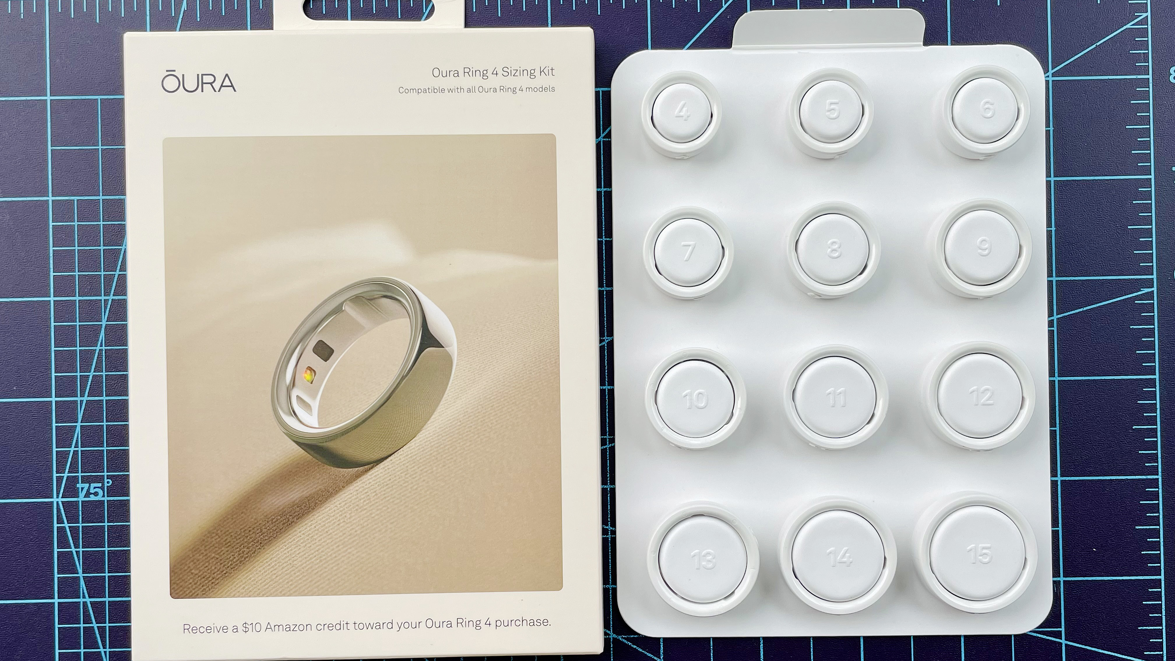 Kit de dimensionnement de bague Oura pour bague Oura 4