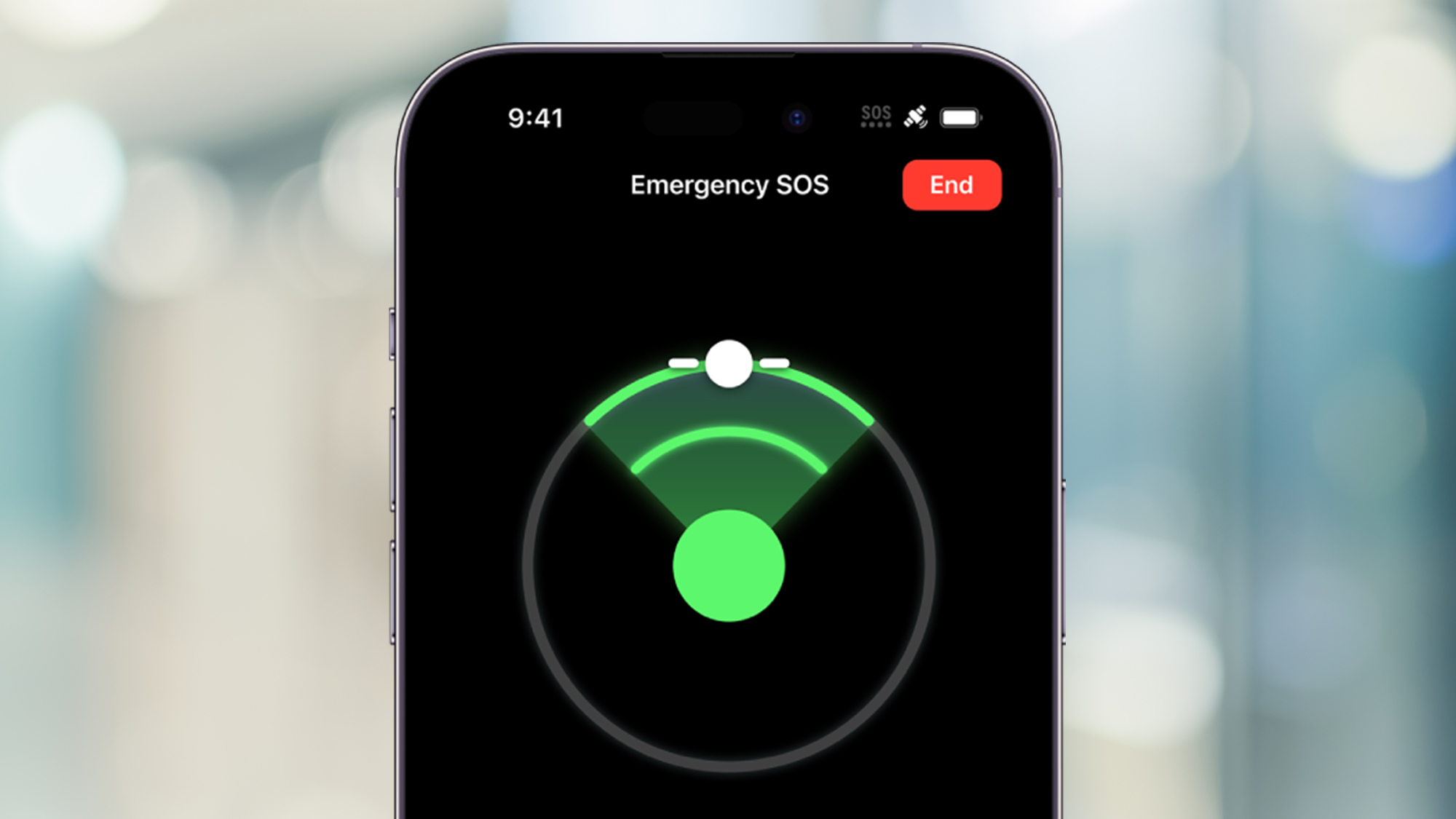 SOS d'urgence sur un iPhone