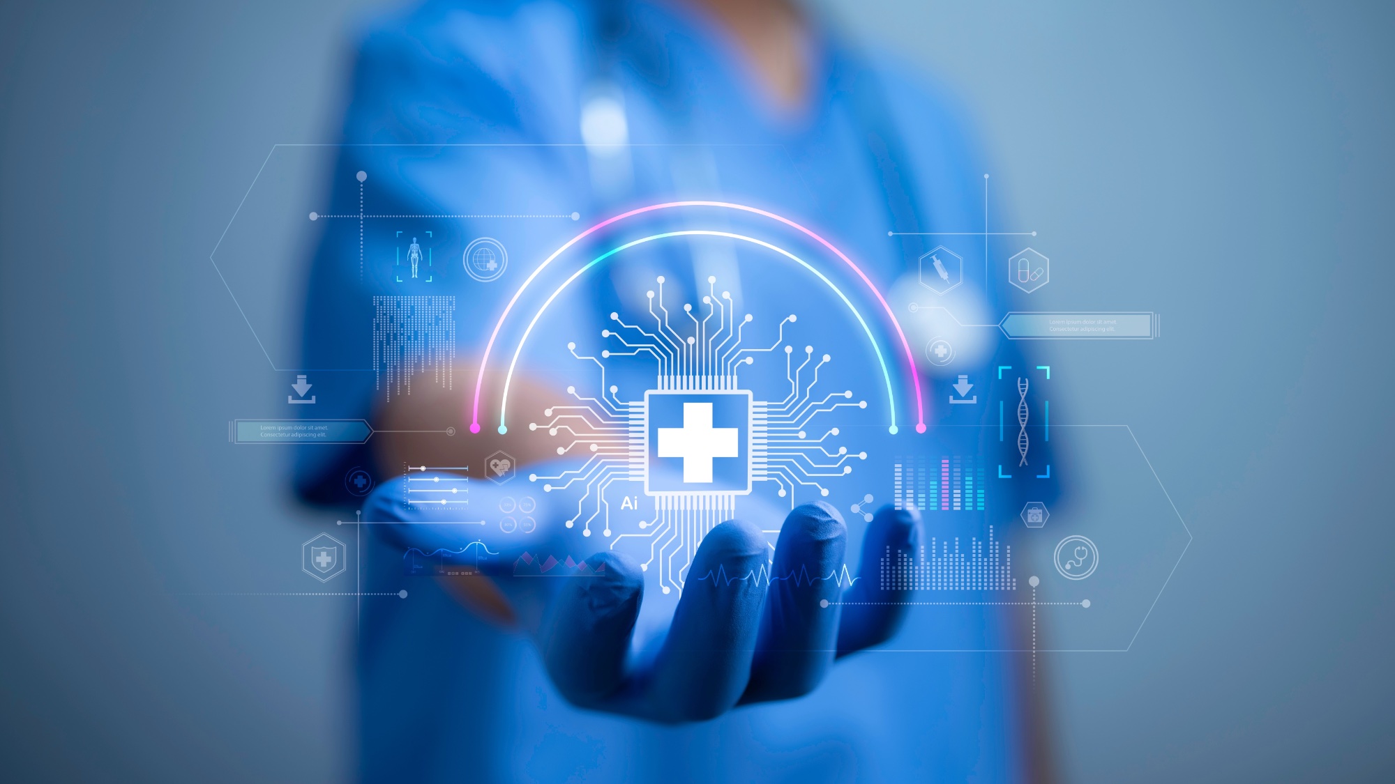 Docteur tenant des données en main