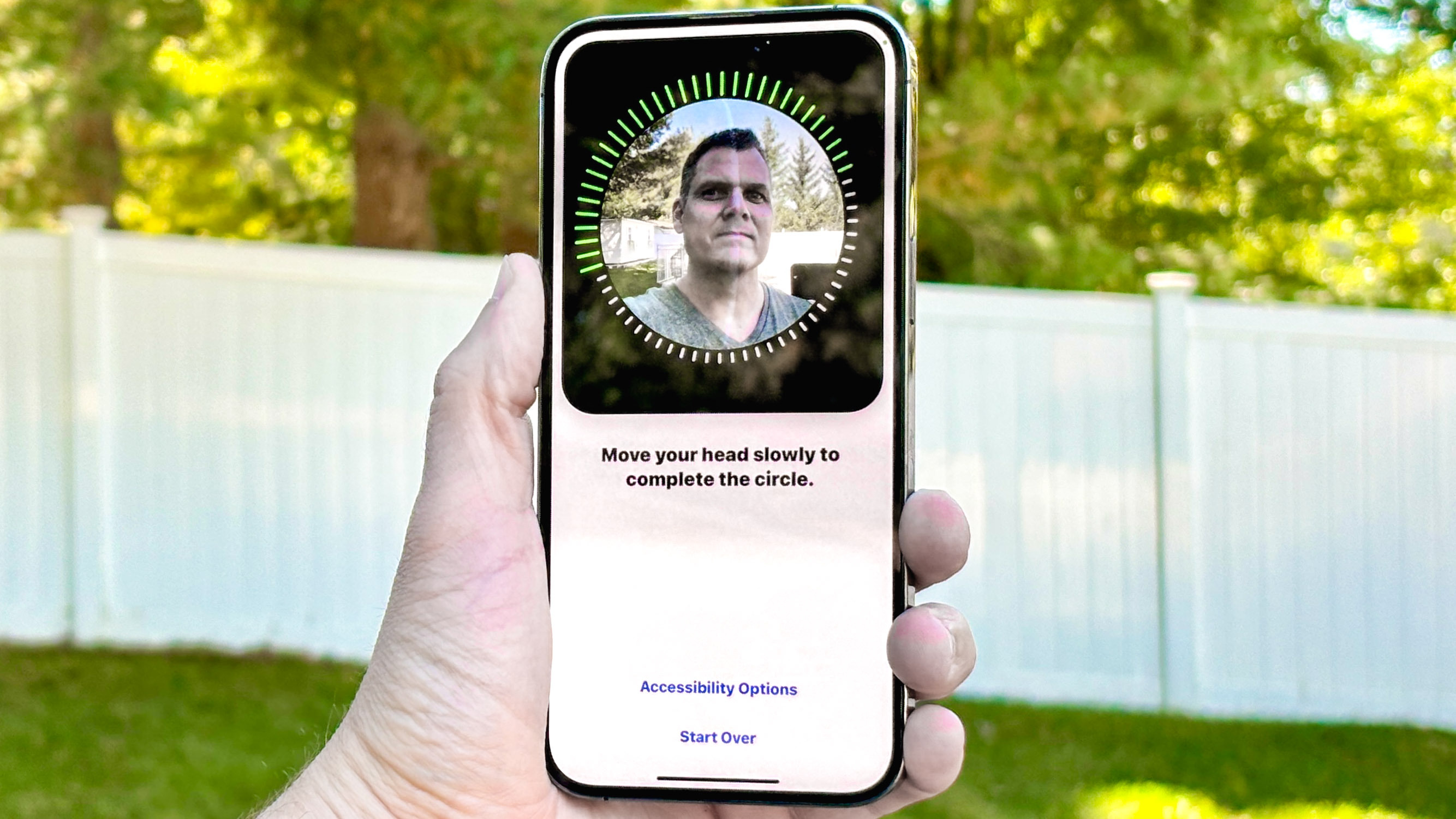 Identification faciale sur iPhone