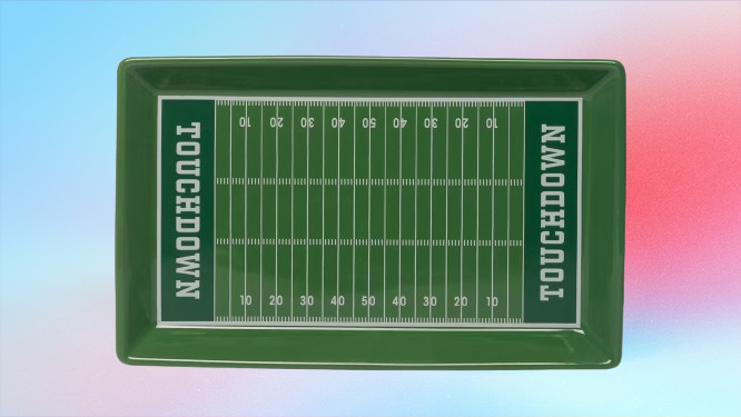 Bols de football en céramique Aldi Crofton avec plateau de service