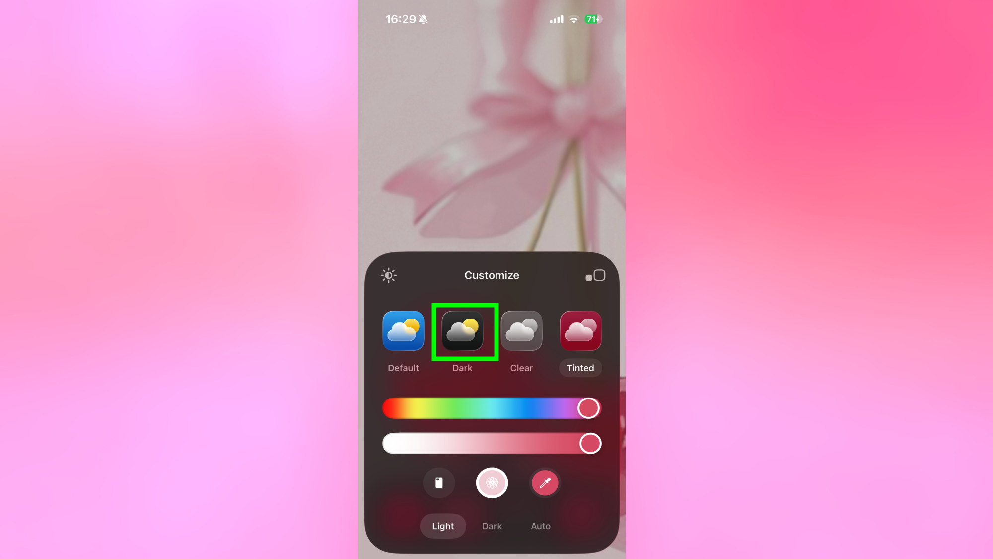 Personnalisation de l'écran de l'iPhone