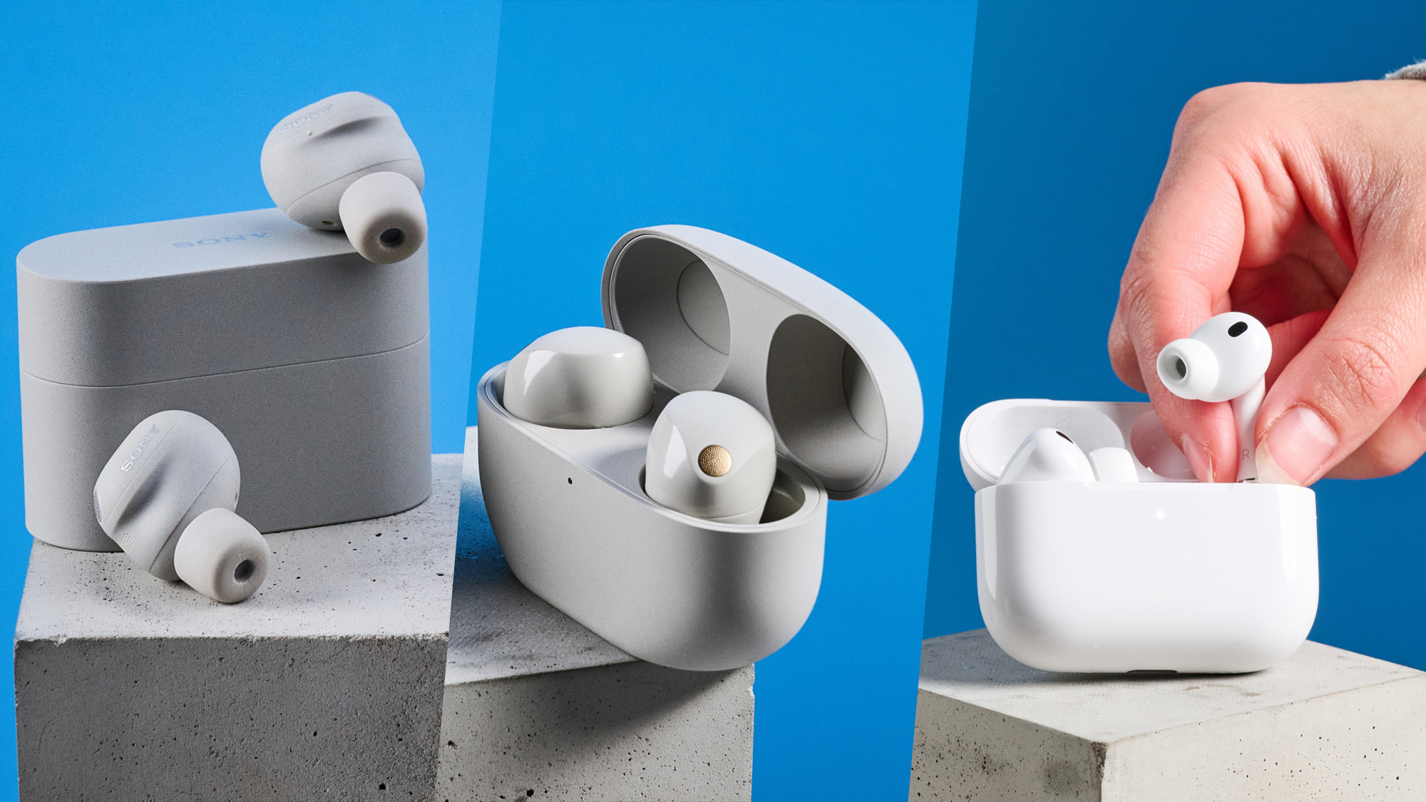 Sony Wf-1000XM6, Sony WF-1000XM5, Apple Airpods Pro 3