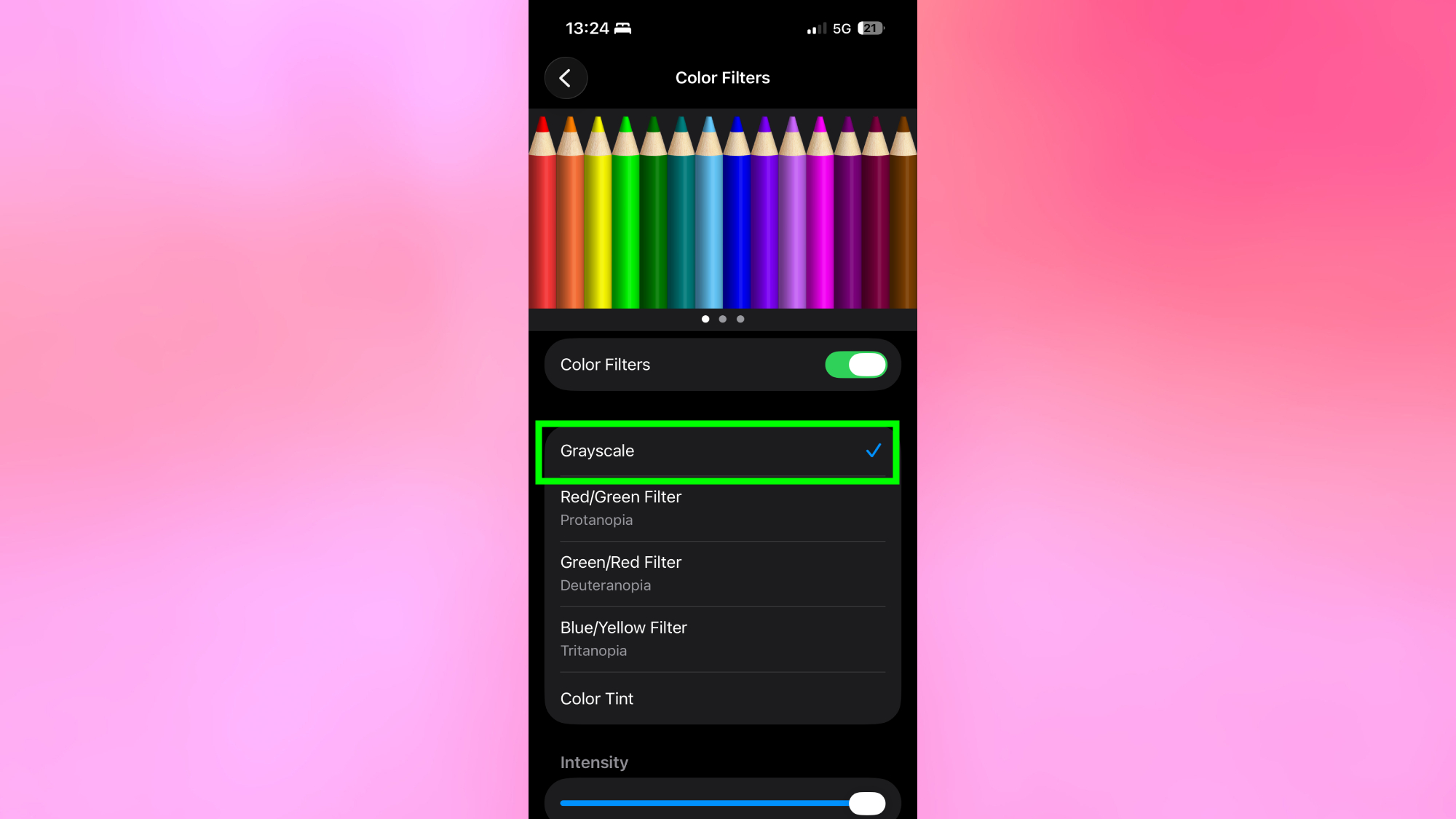 Activer les niveaux de gris sur iPhone