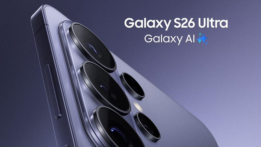 Un prétendu rendu officiel du Samsung Galaxy S26 Ultra