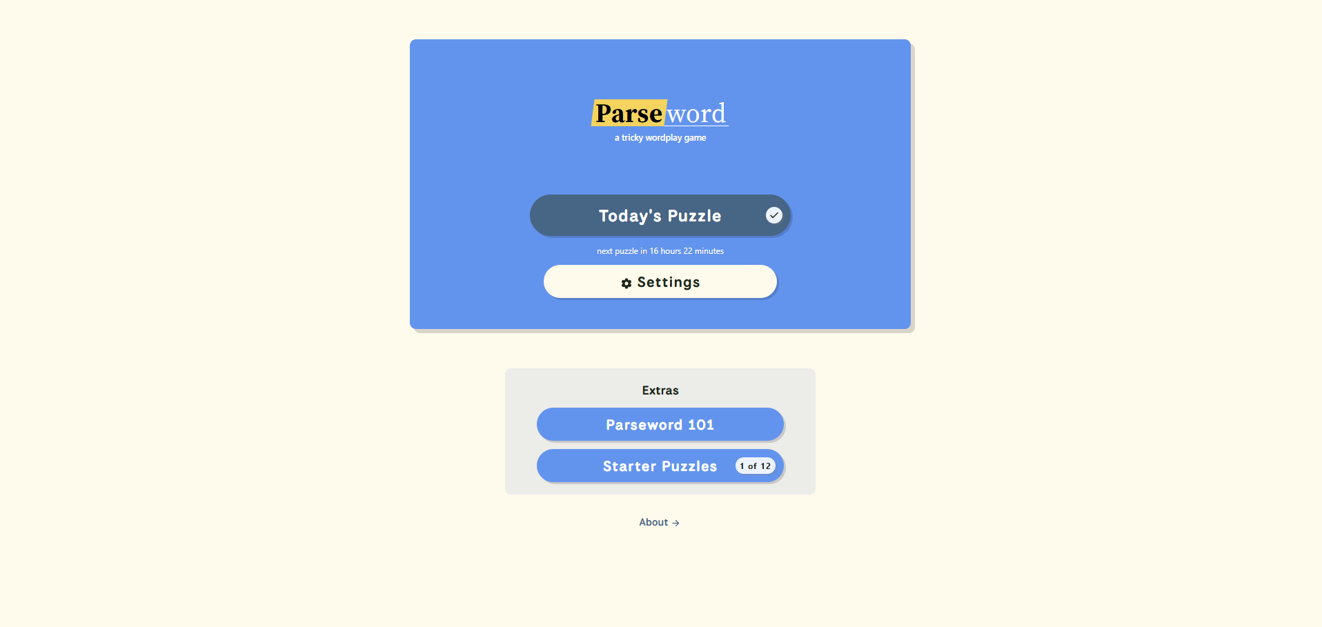 Capture d'écran de l'analyse de mots