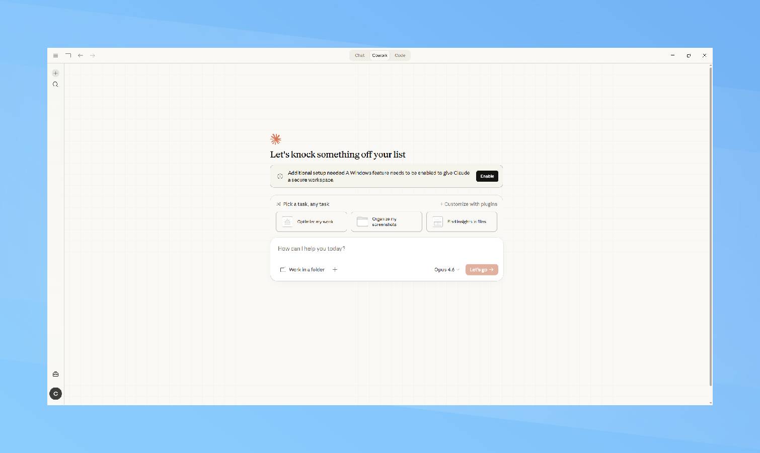 Tapez votre invite - Claude Cowork
