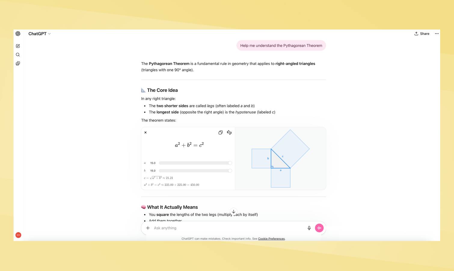 Visuels interactifs ChatGPT