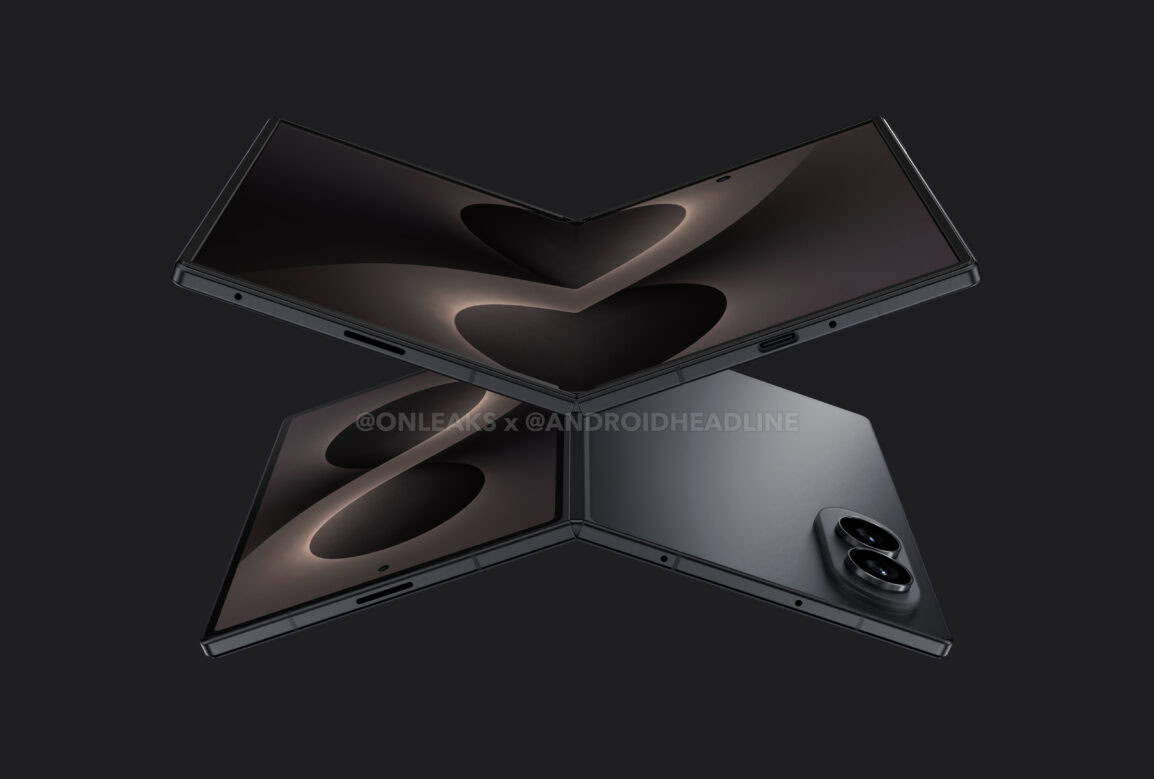 Fuite de rendus du Samsung Galaxy Z Fold 8 Wide