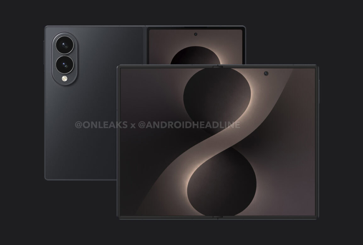 Fuite de rendus du Samsung Galaxy Z Fold 8 Wide