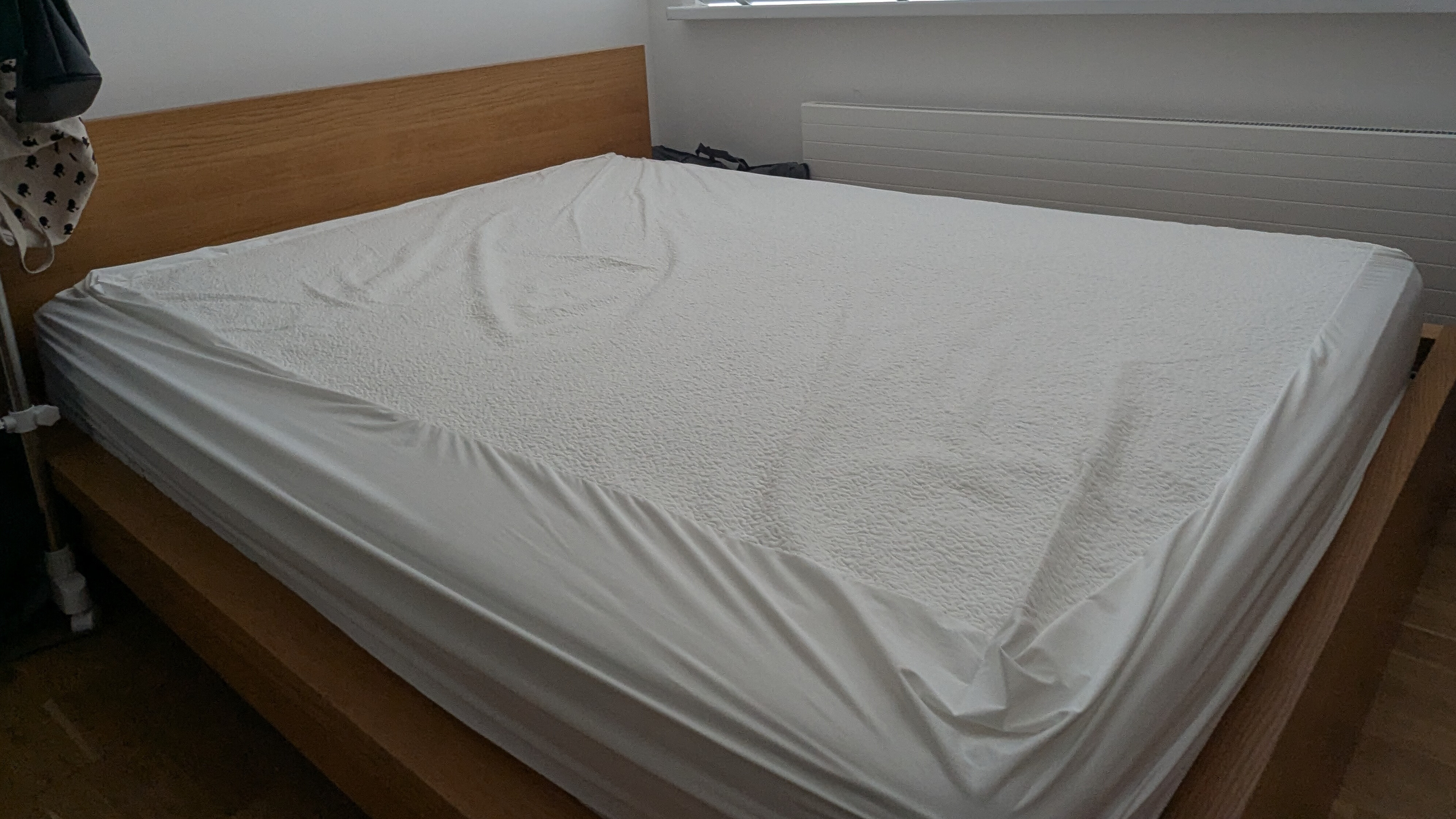 Protège matelas blanc