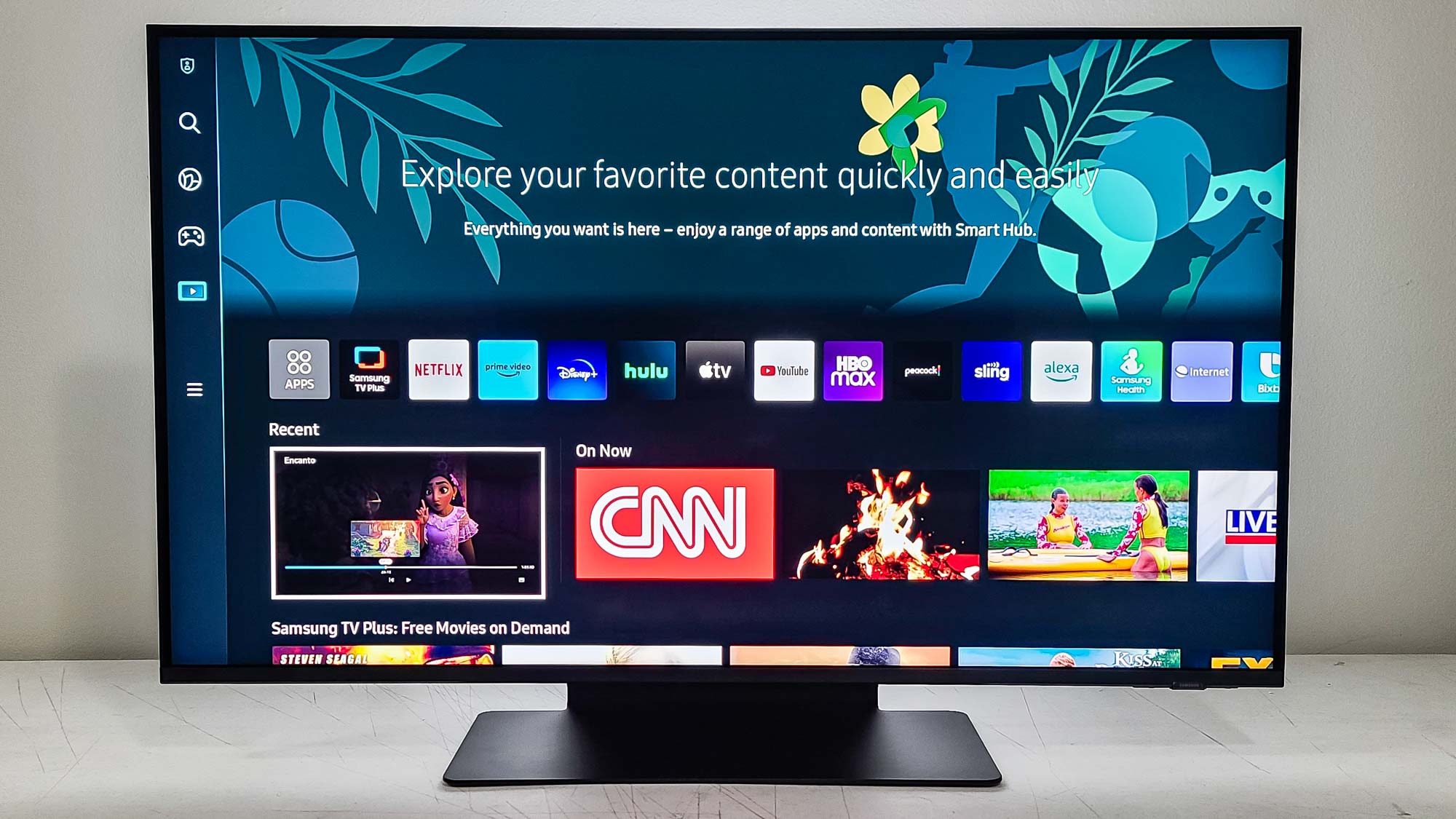 Menu du téléviseur Samsung QN90B Neo QLED