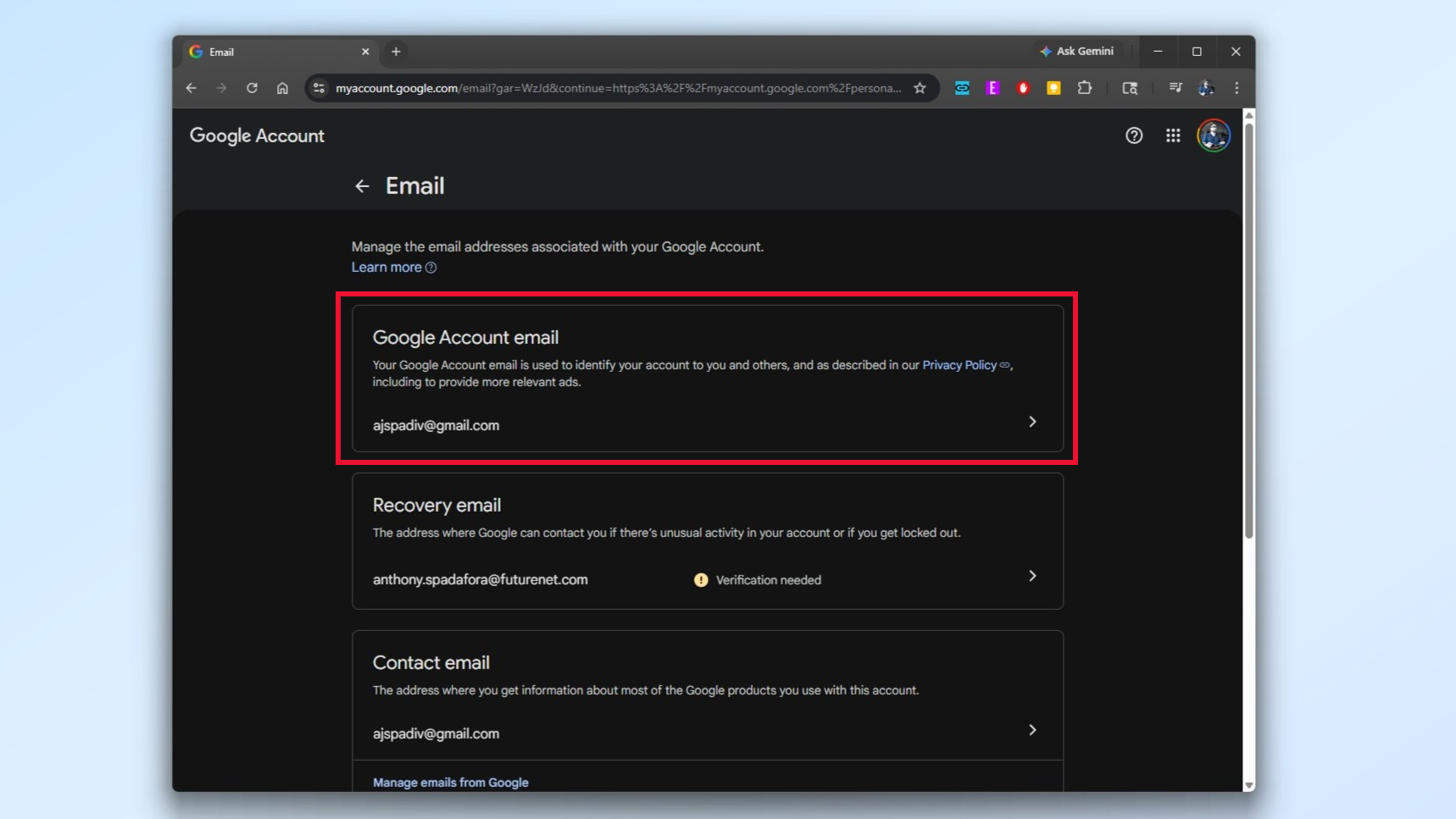 Comment changer votre adresse Gmail sur le bureau