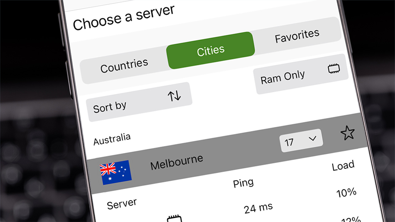 Serveur IPVanish Melbourne uniquement RAM