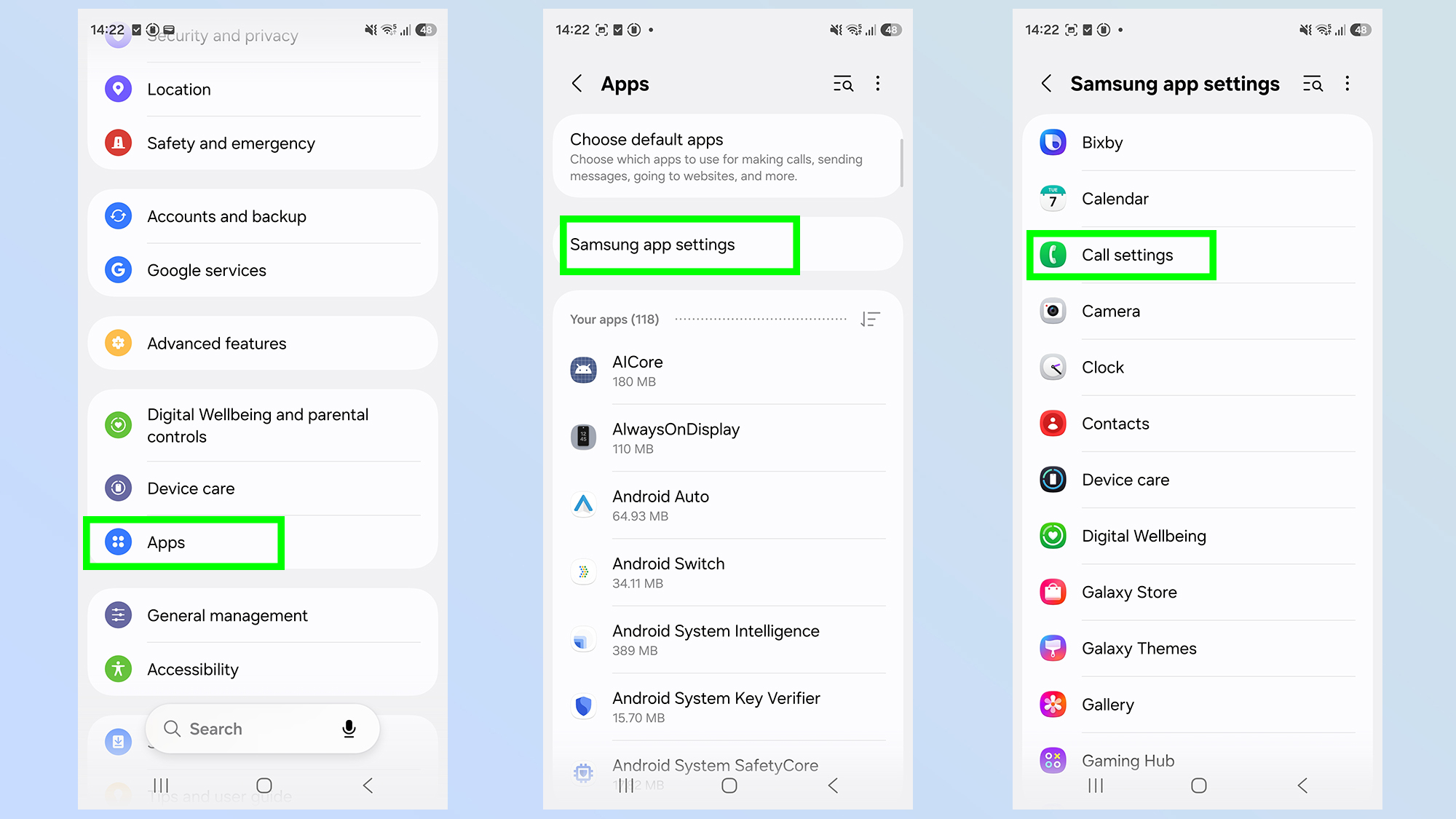 comment configurer le filtrage des appels sur le Galaxy S26