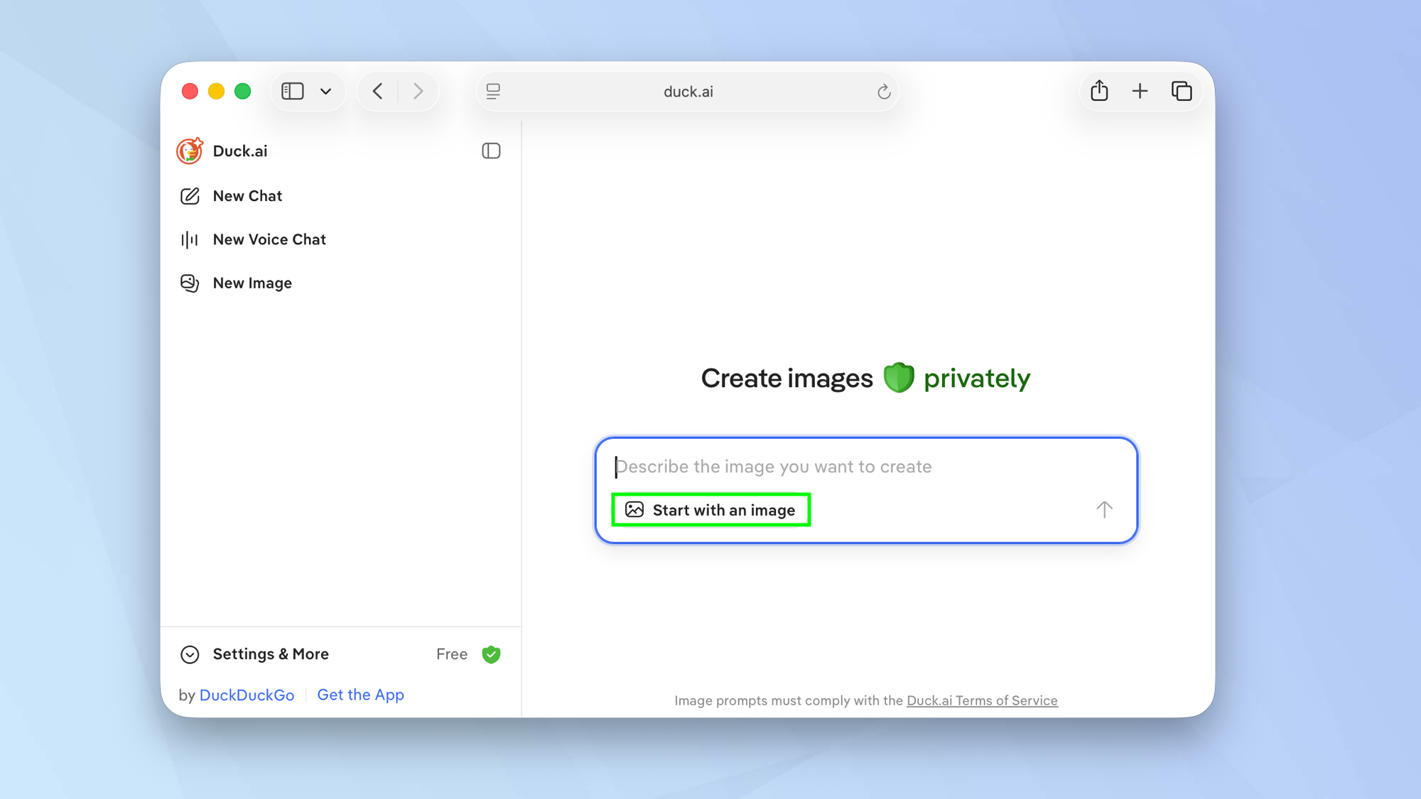 Modifiez des images dans DuckDuckGo à l'aide d'une IA anonyme