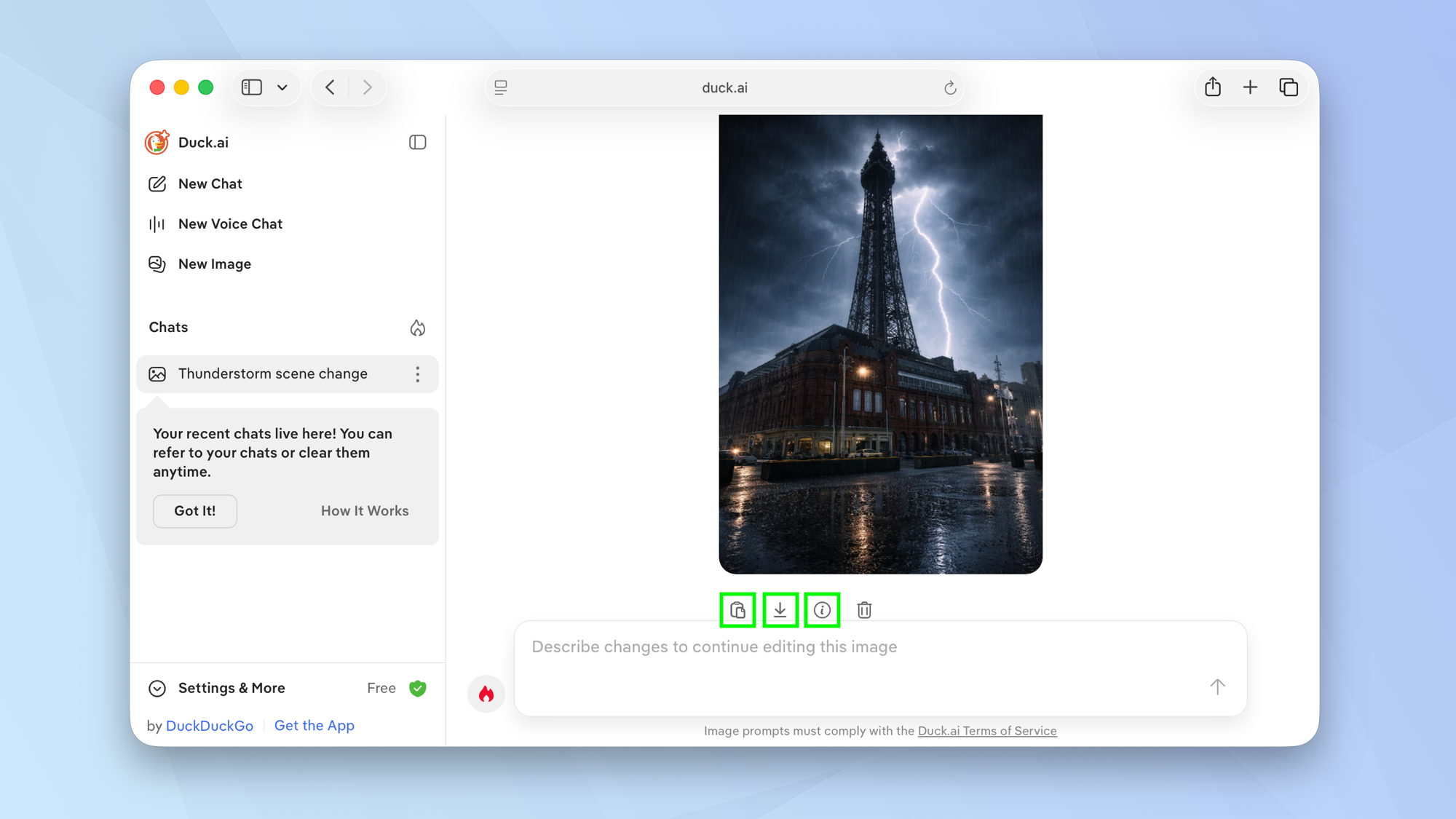 Modifiez des images dans DuckDuckGo à l'aide d'une IA anonyme