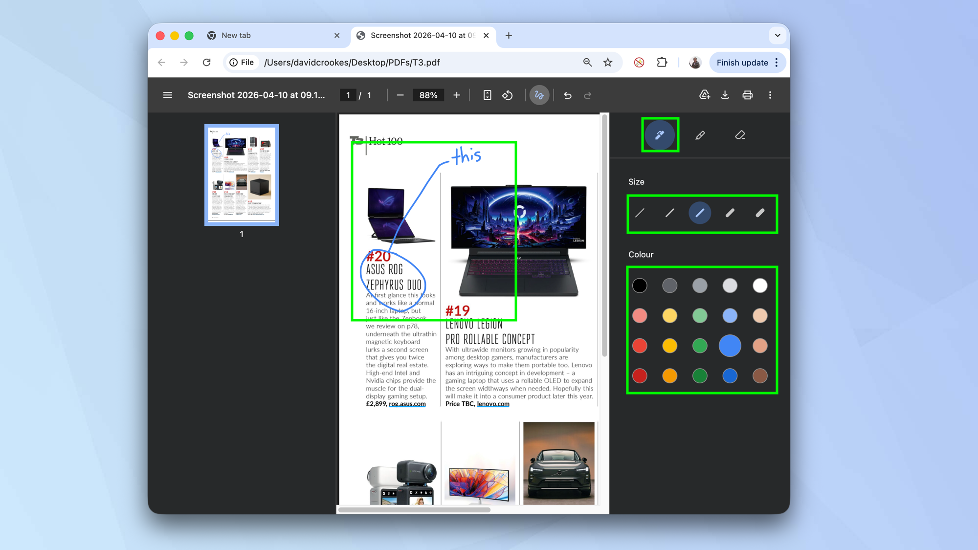 Vous pouvez annoter des PDF à l'aide de la visionneuse PDF dans Chrome. voici comment