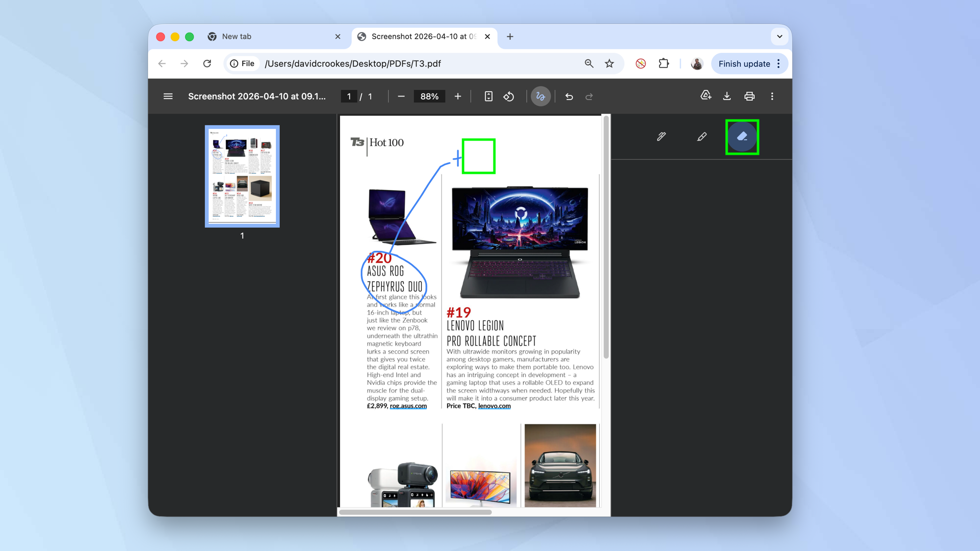 Vous pouvez annoter des PDF à l'aide de la visionneuse PDF dans Chrome. voici comment