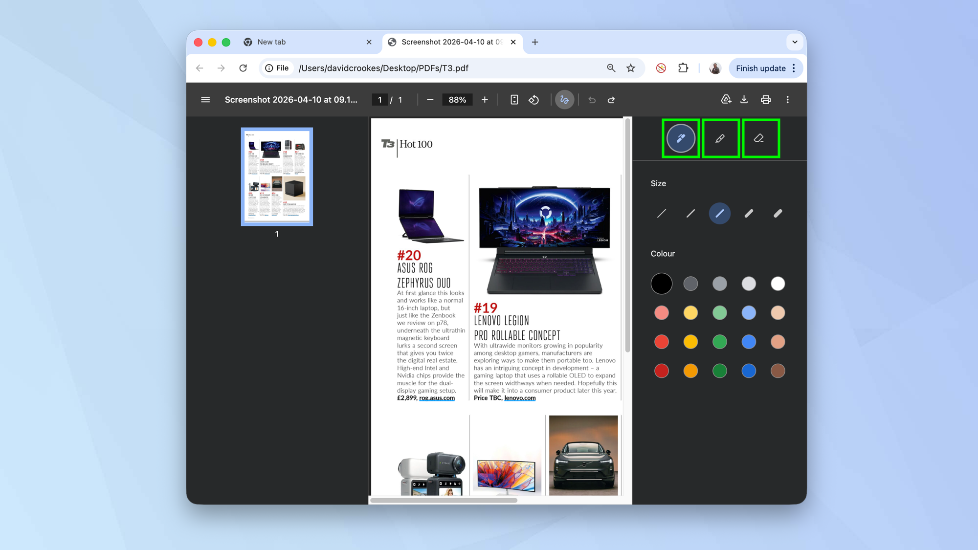 Vous pouvez annoter des PDF à l'aide de la visionneuse PDF dans Chrome. voici comment