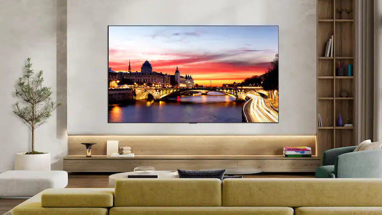 Le LG C6 OLED dans un salon.