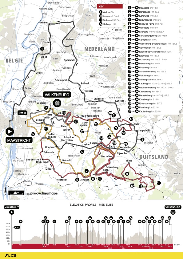 Parcours de l’Amstel Gold Race 2026