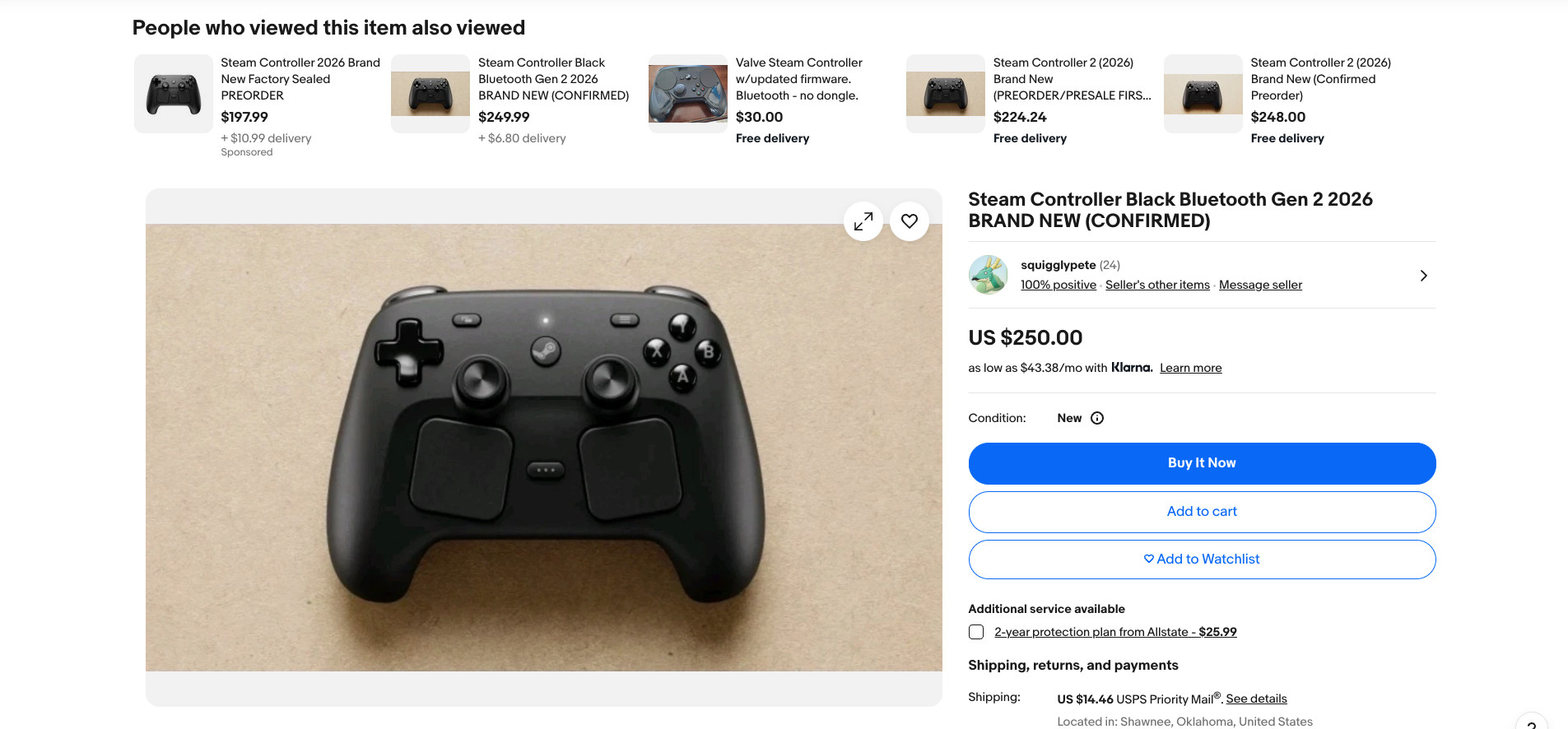Contrôleur Steam sur eBay