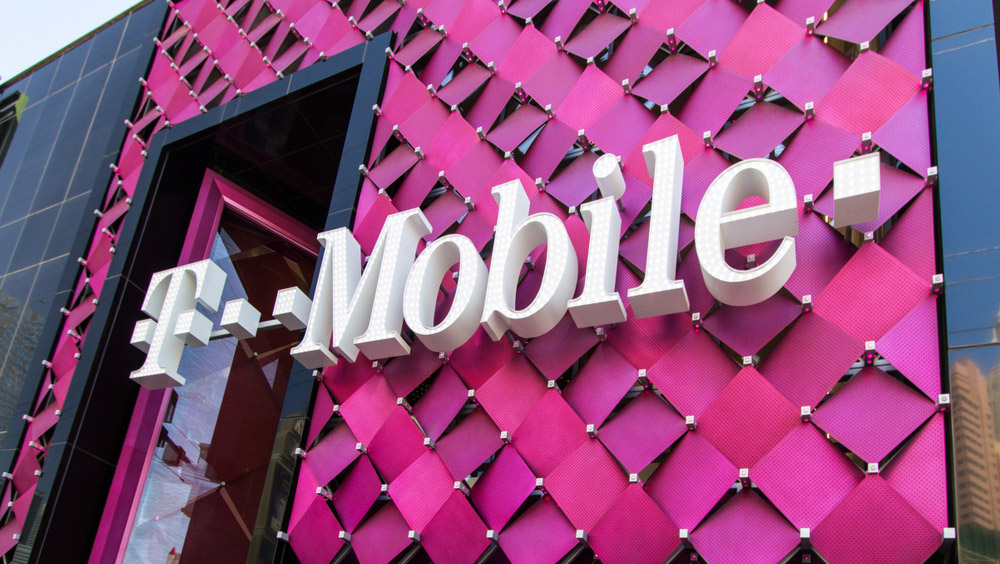 L'extérieur d'un magasin T-Mobile sur le Strip de Las Vegas à Paradise, Nevada.