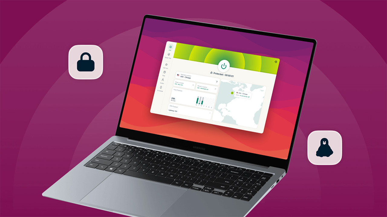 L'application Qt d'ExpressVPN fonctionnant sous Linux