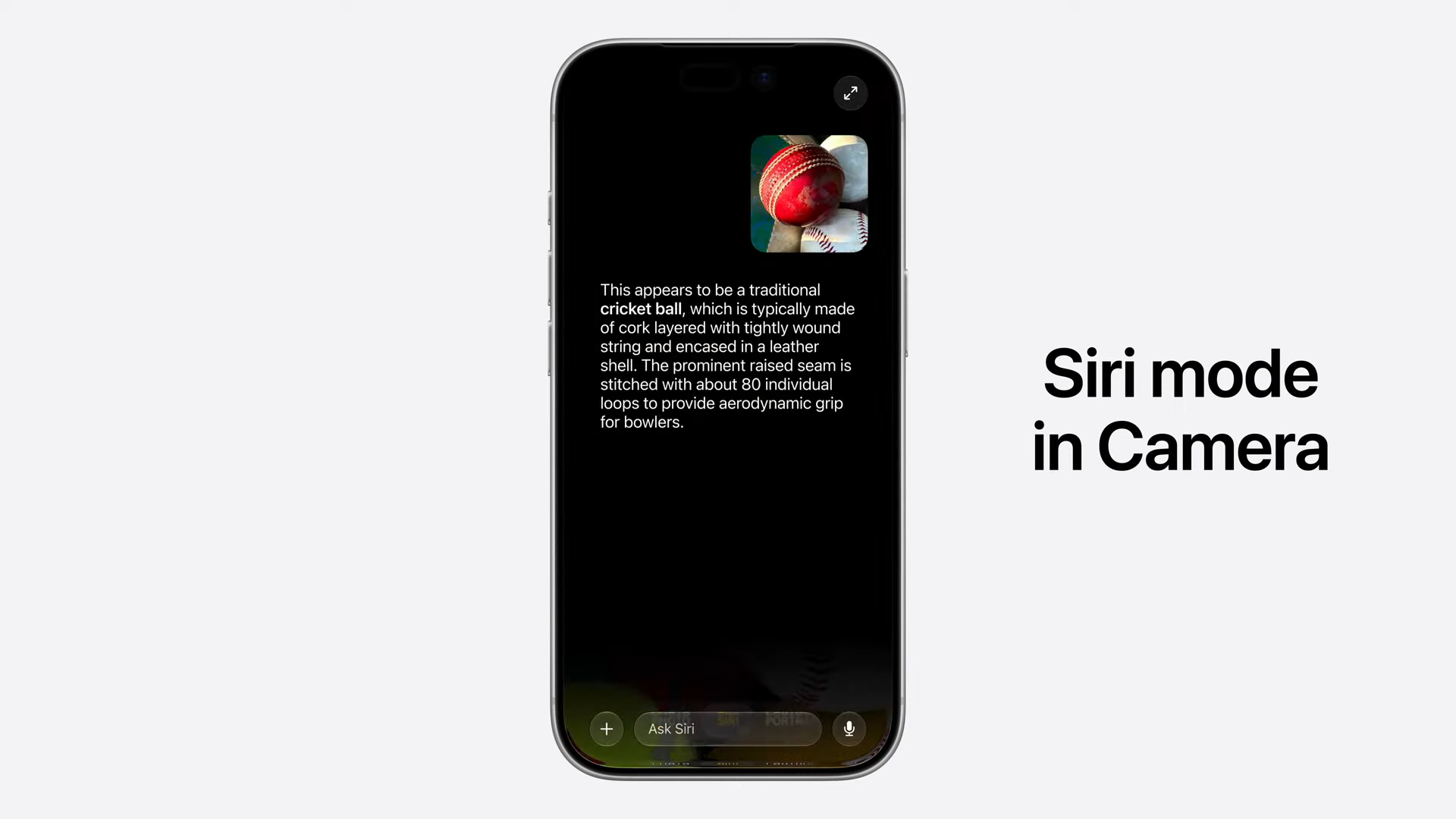 Mode Siri dans Appareil photo à la WWDC 2026