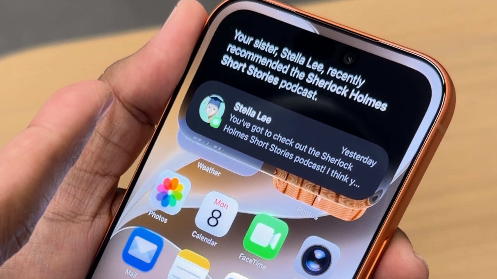 Contexte personnel Siri AI sur iPhone