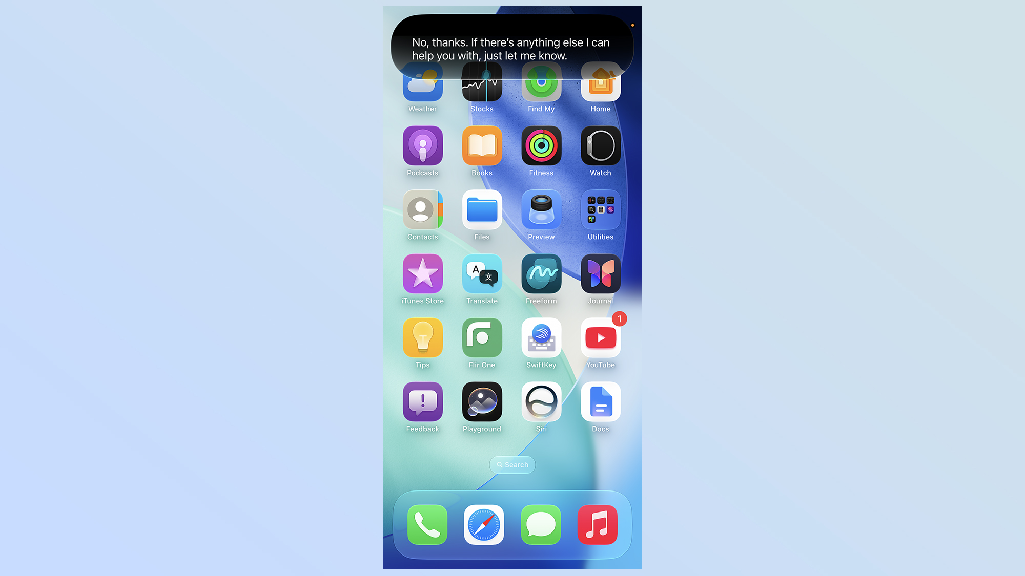 Siri Ai a rejeté les avances romantiques
