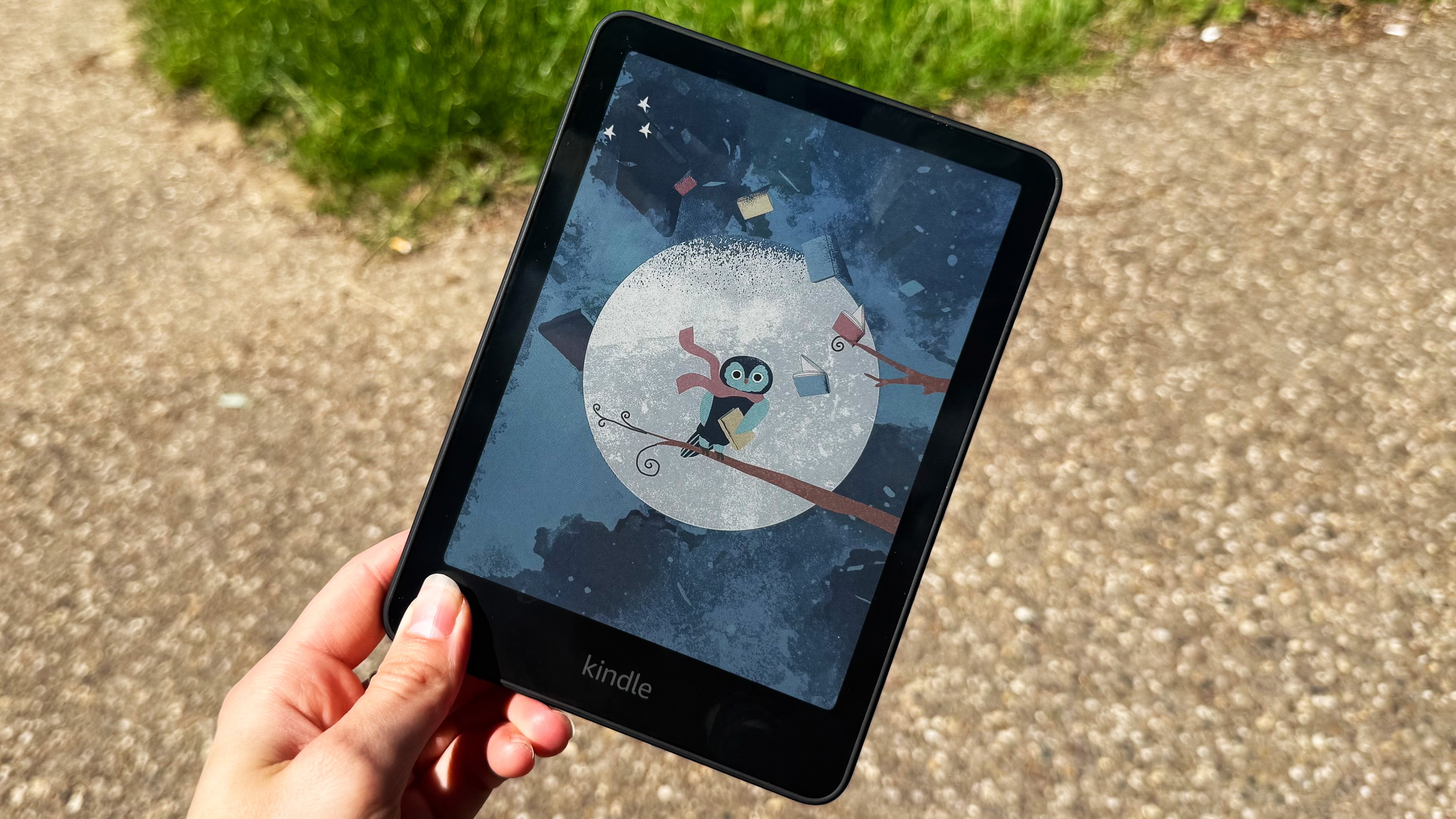 le kindle colorsoft 2026 photographié en plein soleil